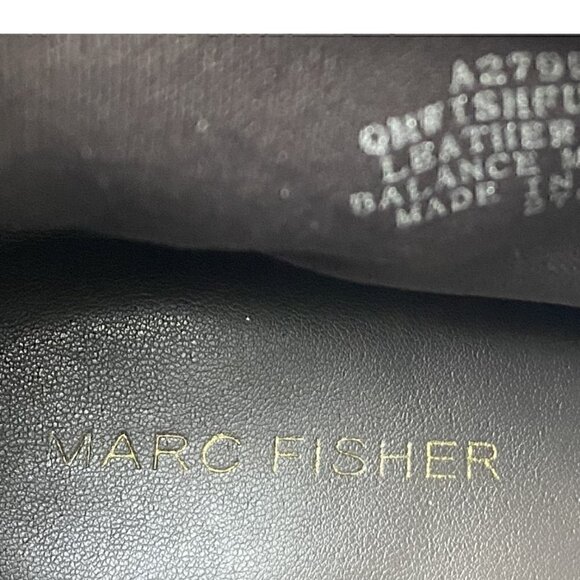 Marc Fisher Tan Suede Side Zip Ankle Booties Size 10 - Picture 7 of 8